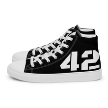 Carica l&#39;immagine nel visualizzatore di Gallery, Getting out the way, Men’s high top canvas shoes
