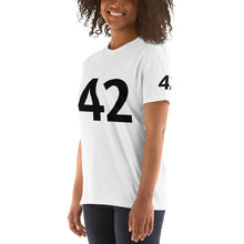 Load image into Gallery viewer, The late, great Jackie Robinson&#39;s jersey #, Unisex T-Shirt
