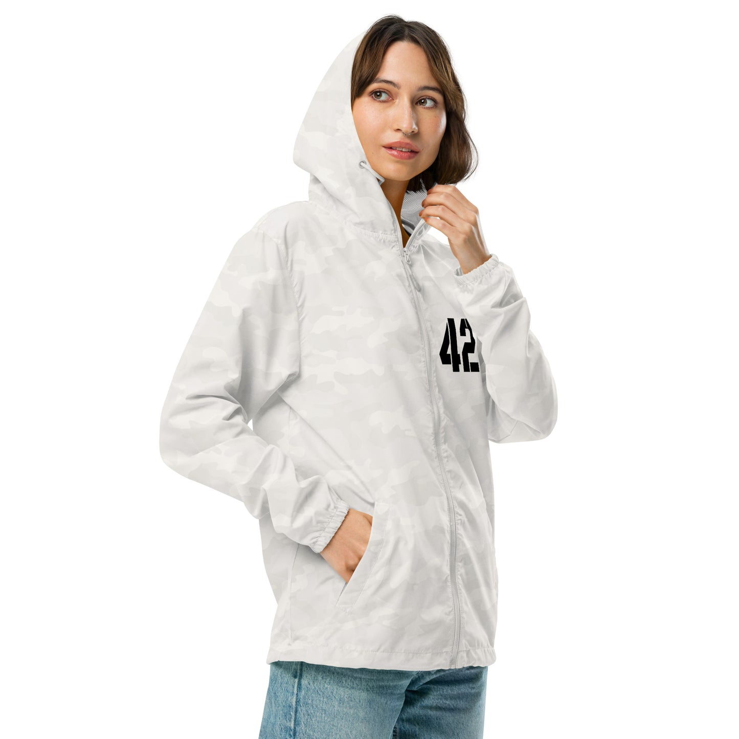 I'm on the up & up, Unisex lightweight zip up windbreaker