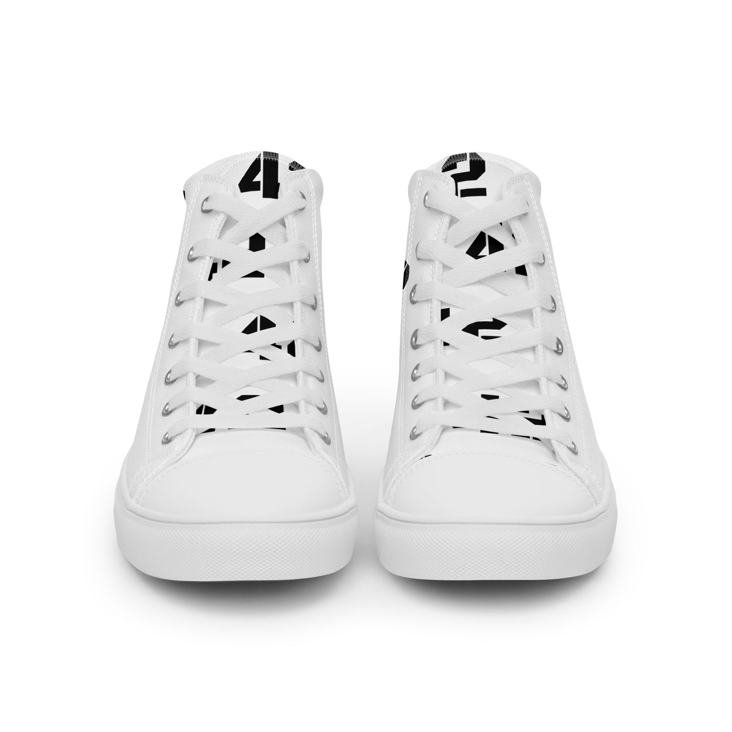 Blessed Born Day, Mani!, Women’s high top canvas shoes