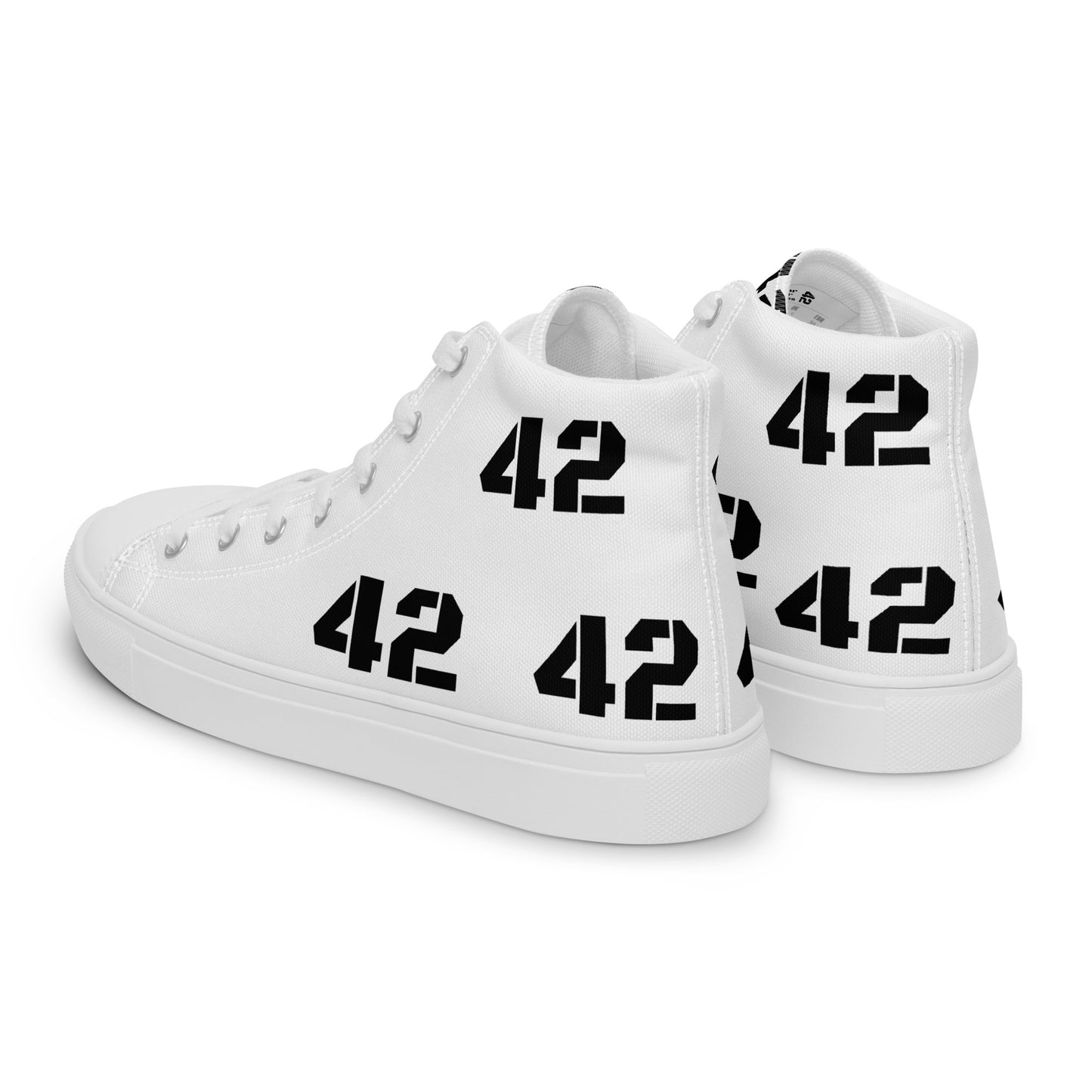 Blessed Born Day, Mani!, Women’s high top canvas shoes