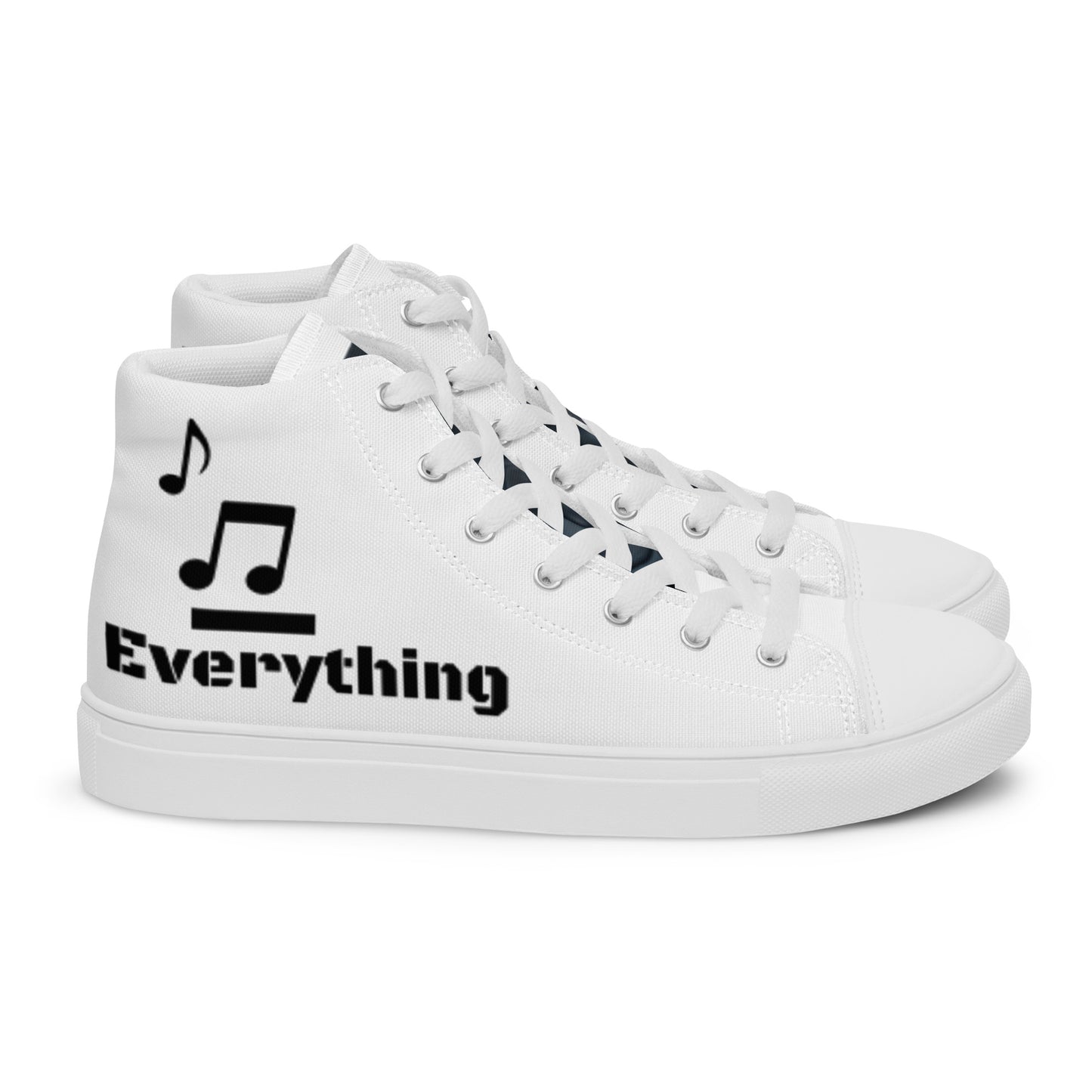 Joy comes in the mourning, Women's High Top Canvas Shoes