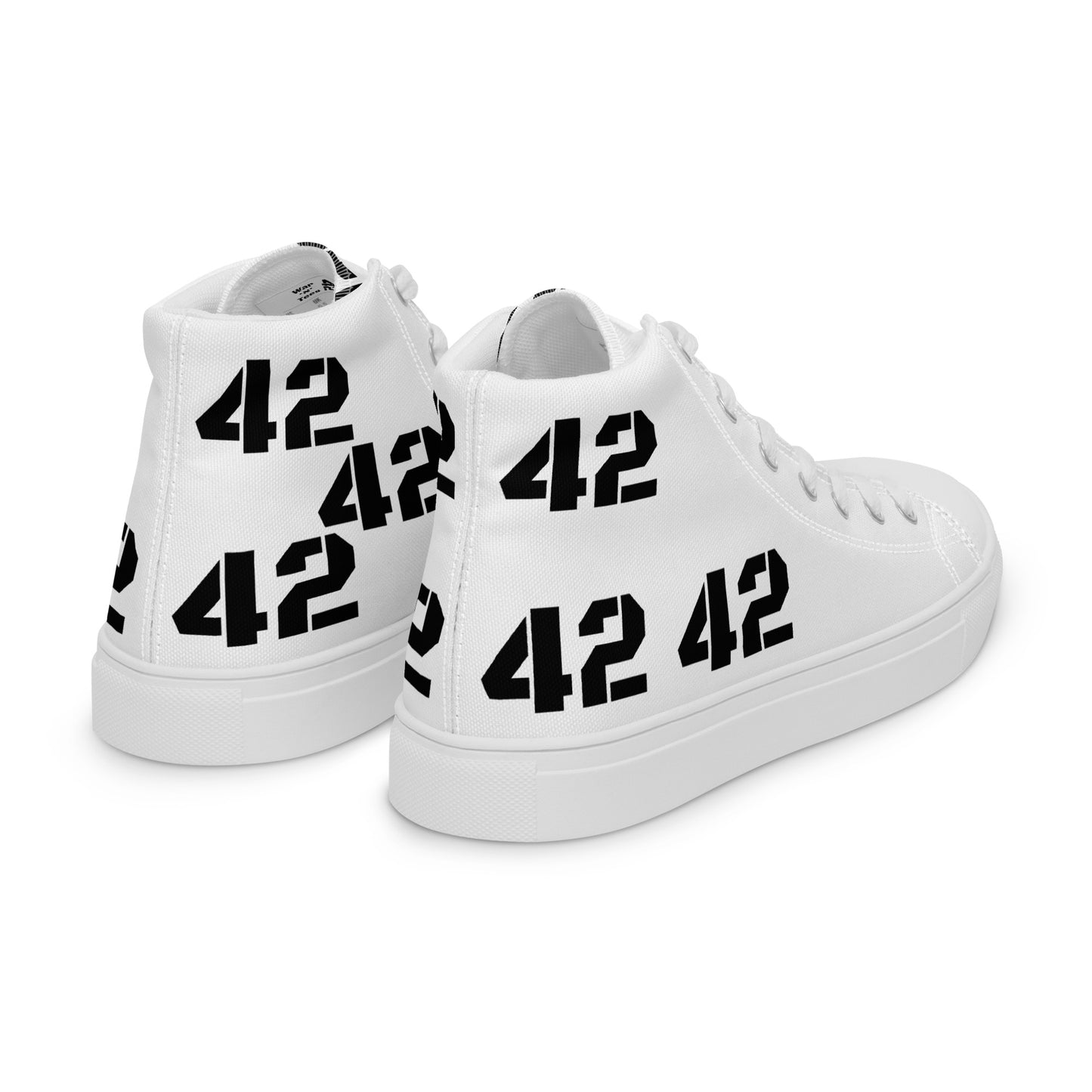 Blessed Born Day, Mani!, Women’s high top canvas shoes