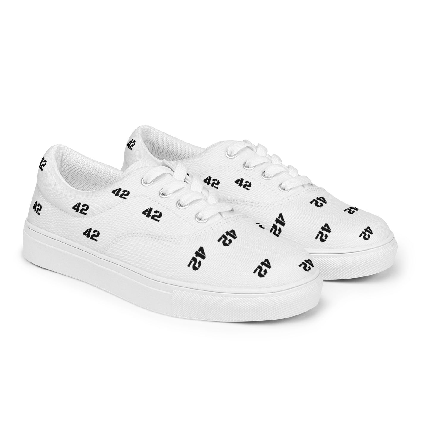 Blessed in spite of the mess, Women’s lace-up canvas shoes